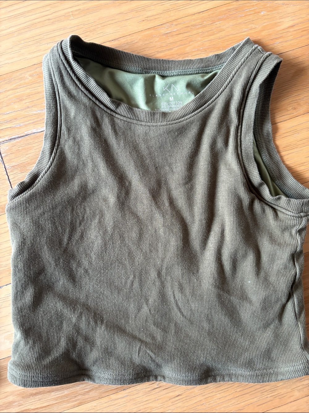 Klassy Network Tank Top Trio - Orange, Blue, Olive - Picture 6 of 13